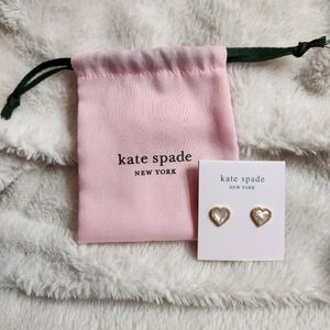 Kate Spade Take Heart Stud Earrings NIP